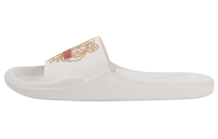 (W) Kenzo PU Toe Ring Flat Slide 'White Fashion'