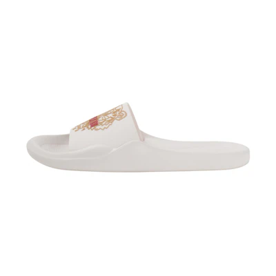 (W) Kenzo PU Toe Ring Flat Slide 'White Fashion'