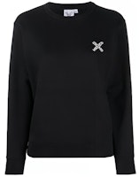 (Women) KENZO Pullover Sweatshirt Black with Front Logo Print. FA62SW8204MS-99 (Women) KENZO Pullover Sweatshirt Black with Front Logo Print. FA62SW8204MS-99