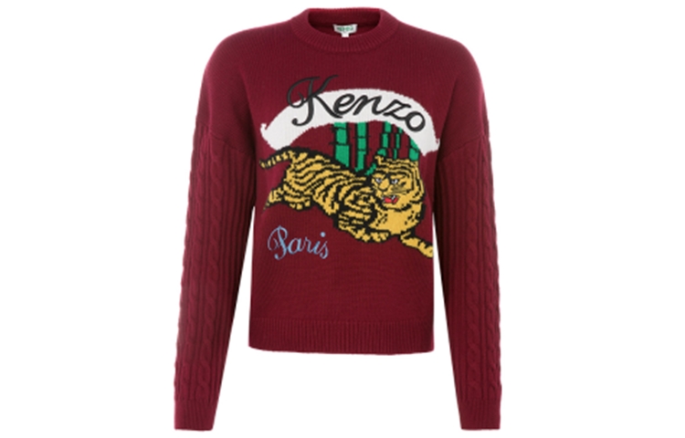 (Women) KENZO Red Cable Knit Crewneck Sweater. F962TO6363XC-23 圖 3