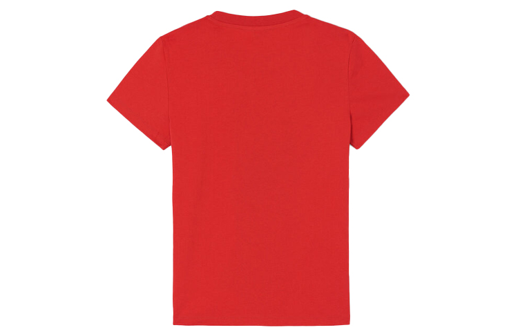 Lookbook (W) KENZO Camiseta Roja de Algodón con Estampado de Logo de Tigre FA5-2TS7214W5-21