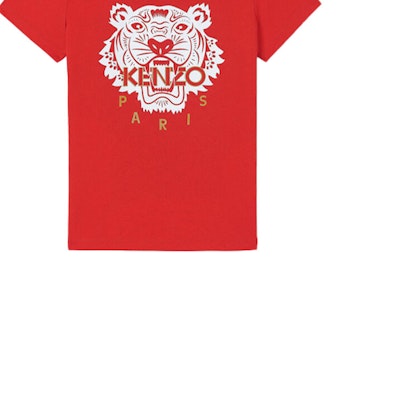 (W) KENZO Camiseta Roja de Algodón con Estampado de Logo de Tigre FA5-2TS7214W5-21 Cheap (W) KENZO Camiseta Roja de Algodón con Estampado de Logo de Tigre FA5-2TS7214W5-21