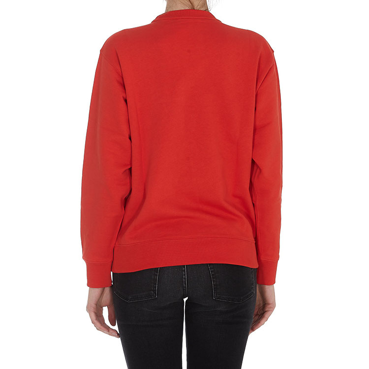 Details for (Women) KENZO Red Crewneck Pullover Sweatshirt with Tiger Logo FB52SW8244MN-21