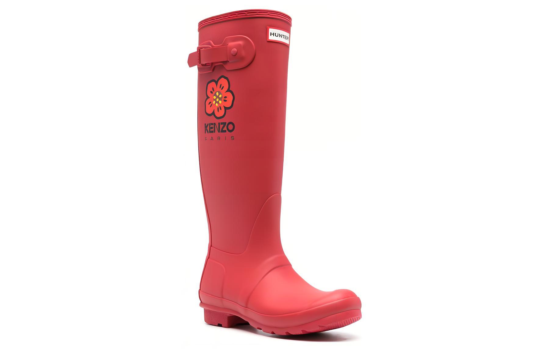 Order (W) Kenzo Rubberen Instapper Korte Laarzen Rond Neus ''Rood'' FD62BT901R91.21