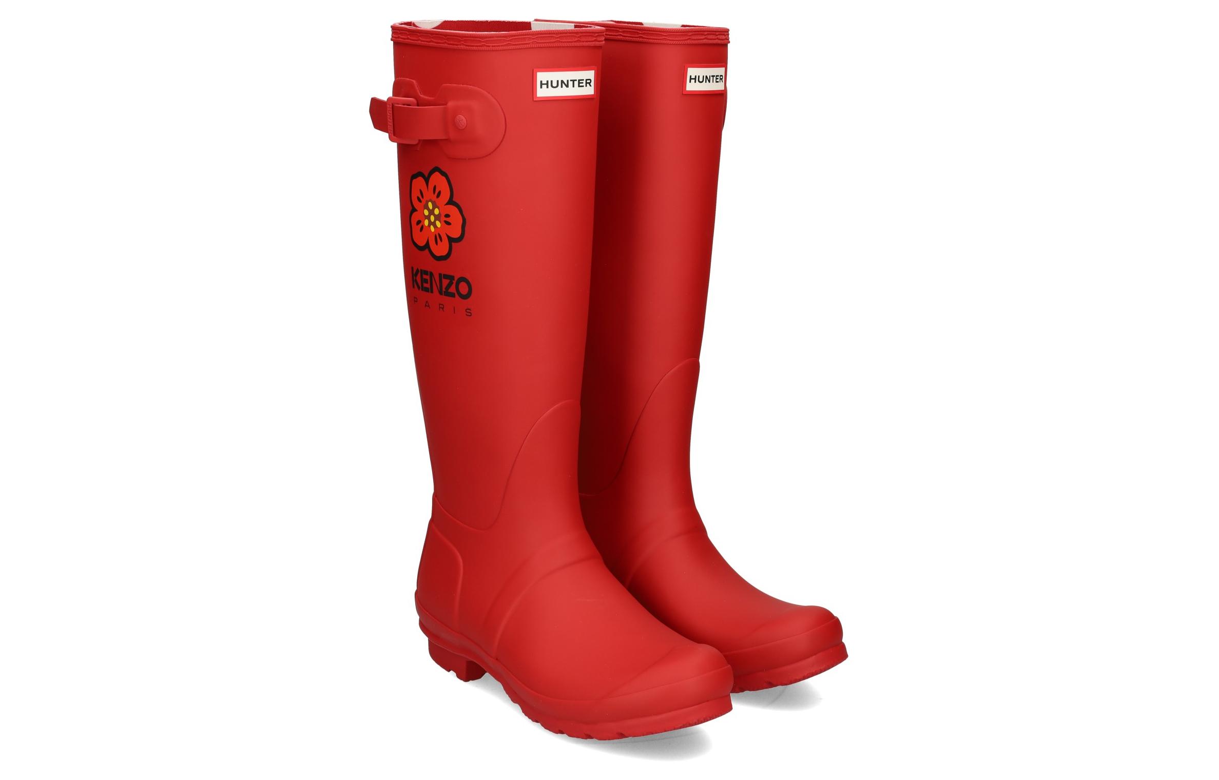 Lookbook (W) Kenzo Rubberen Instapper Korte Laarzen Rond Neus ''Rood'' FD62BT901R91.21