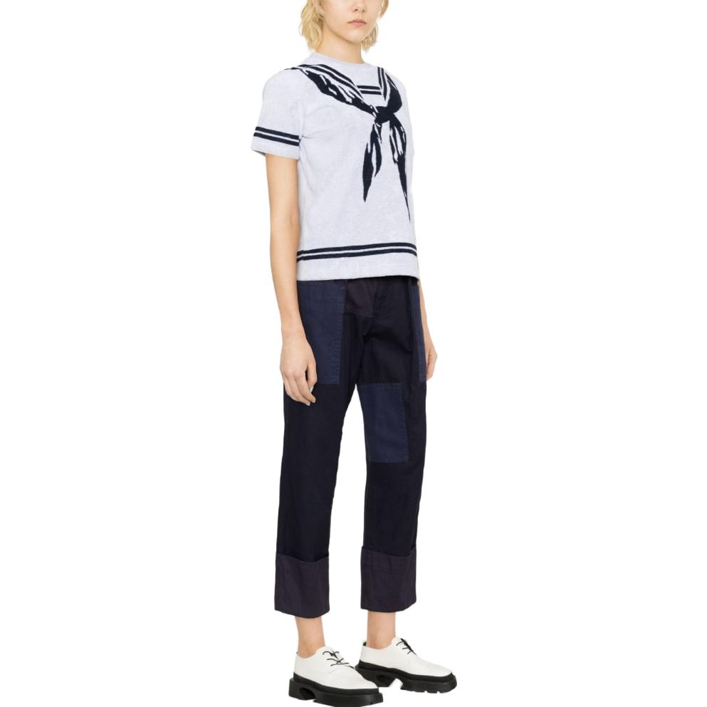 (Women) KENZO Sailor Collar Graphic Crewneck T-Shirt Grey (). FD52TS0384JE-02 圖 5