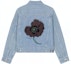 Buy (Women) KENZO September Capsule Poppy Denim Jacket for Women - Blue Floral Print FC62DV2359GI-64