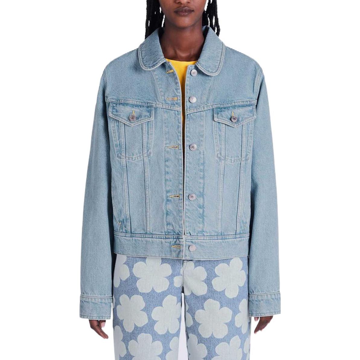Details for (Women) KENZO September Capsule Poppy Denim Jacket for Women - Blue Floral Print FC62DV2359GI-64
