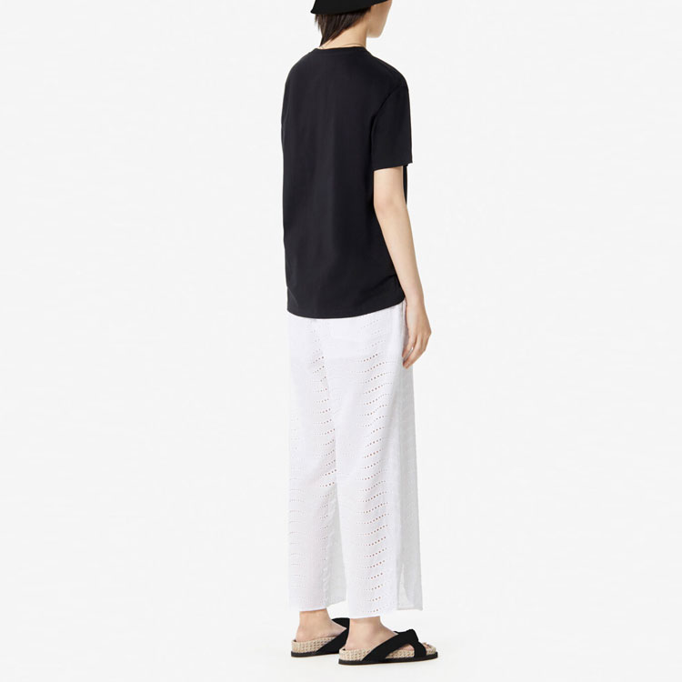 Purchase (W) KENZO 黑色短袖T恤 印花浮雕虎頭設計 FA52TS9594YA-99