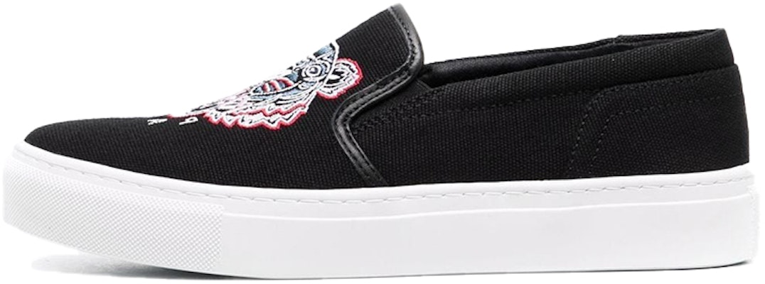 (Women) Kenzo Slip-On 'Logo Print Black' FC52SN100F71-99 Buy (Women) Kenzo Slip-On 'Logo Print Black' FC52SN100F71-99