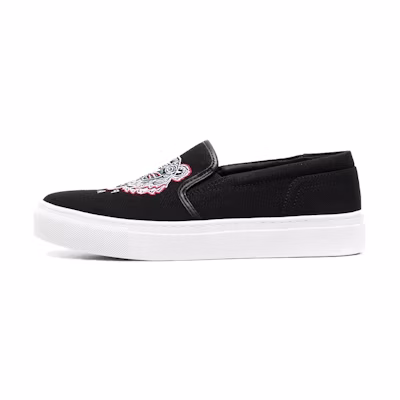 (W) Kenzo Slip-On 'Logo Print Black'
