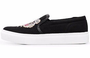 (Women) Kenzo Slip-On 'Tiger Embroidery Black' FB62SN100F71-99 (Women) Kenzo Slip-On 'Tiger Embroidery Black' FB62SN100F71-99