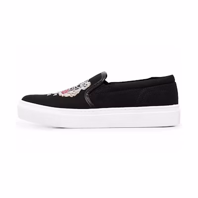 (W) Kenzo Slip-On 'Tiger Embroidery Black'