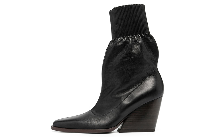 (W) Kenzo Slip-On Leather Boots 'Black'