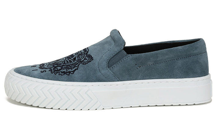 (W) Kenzo Slip-On 'Embroidered Tiger Glacier Blue'