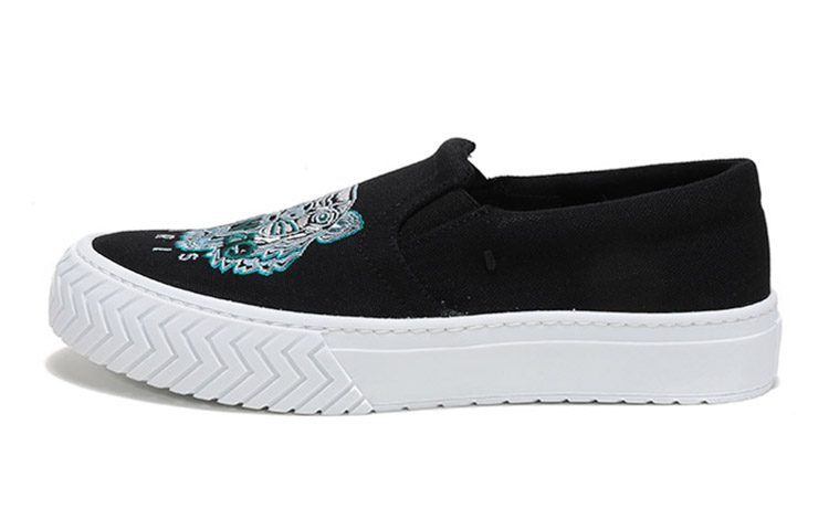 (W) Kenzo Slip-On 'Tiger Embroidery Black'