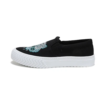 (W) Kenzo Slip-On 'Tiger Embroidery Black'