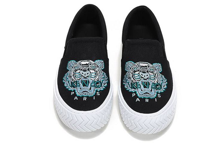 (W) Kenzo Slip-On 'Tiger Embroidery Black' 圖 4