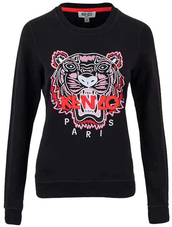 women-kenzo-solid-color-casual-logo-pullover-sweatshirt-black-f962-sw-7054-xa-99-b