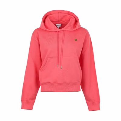(Women) KENZO Solid Color Tiger Logo Hoodie Pink FB52SW7774ML-27