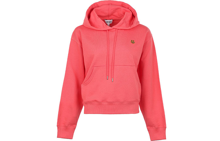 (Women) KENZO Solid Color Tiger Logo Hoodie Pink FB52SW7774ML-27 圖 2