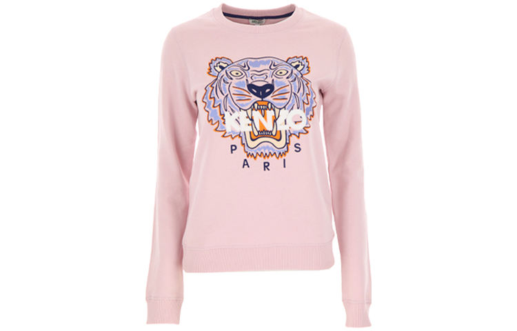(Women) KENZO SS20 Pink Embroidered Tiger Sweatshirt 2SW7054XA-34