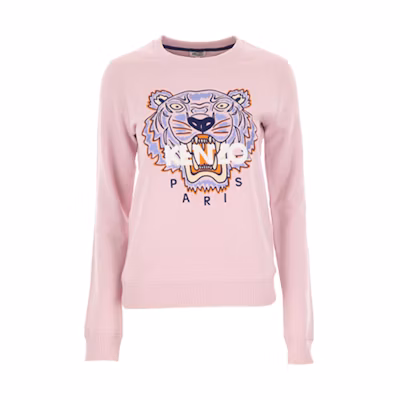 (Women) KENZO SS20 Pink Embroidered Tiger Sweatshirt 2SW7054XA-34