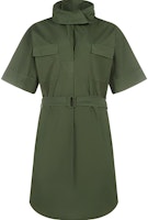 (Women) KENZO SS21 A-Line High Neck Short Sleeve Dress Army Green FB52RO0311LA-51 (Women) KENZO SS21 A-Line High Neck Short Sleeve Dress Army Green FB52RO0311LA-51