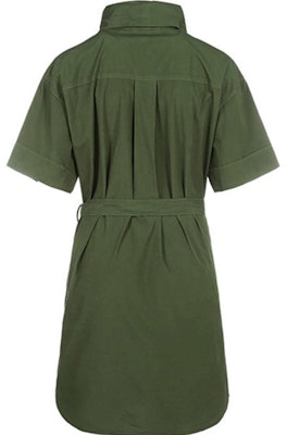 (W) KENZO SS21 Gaun A-Line Lengan Pendek Leher Tinggi Hijau Army FB52RO0311LA-51 Lookbook (W) KENZO SS21 Gaun A-Line Lengan Pendek Leher Tinggi Hijau Army FB52RO0311LA-51