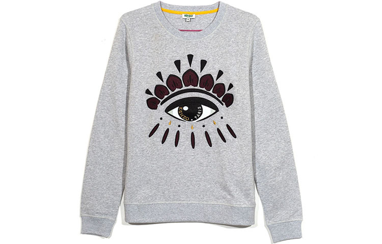 (Women) KENZO SS21 Big Eye Graphic Crewneck Sweatshirt Light Grey PF662SW7104XJ-93 圖 2