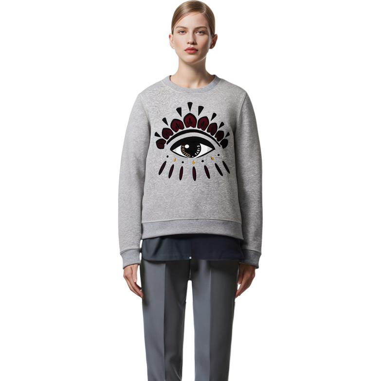 (Women) KENZO SS21 Big Eye Graphic Crewneck Sweatshirt Light Grey PF662SW7104XJ-93 圖 5