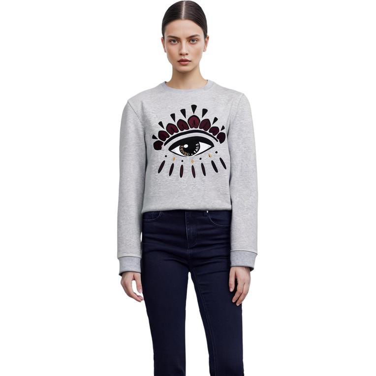 (Women) KENZO SS21 Big Eye Graphic Crewneck Sweatshirt Light Grey PF662SW7104XJ-93 圖 6