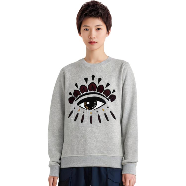 (Women) KENZO SS21 Big Eye Graphic Crewneck Sweatshirt Light Grey PF662SW7104XJ-93 圖 7