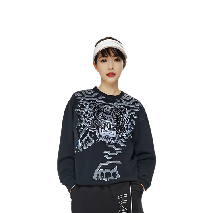 (Women) KENZO SS21 Black Animal Print Crewneck Long Sleeve Sweatshirt. KE2SW8714XP-99 圖 7