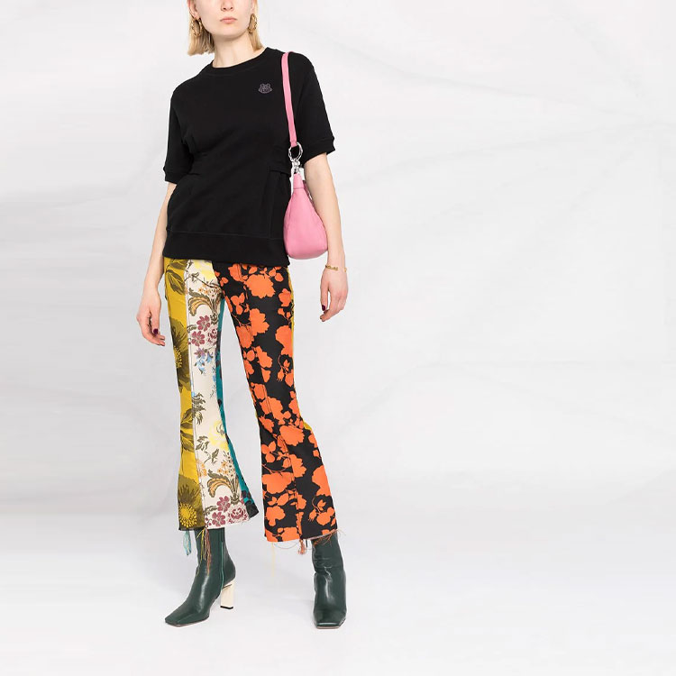 (Women) KENZO SS21 Black Crewneck T-Shirt with Tiger Patch FB52SW6154ML-99 圖 3