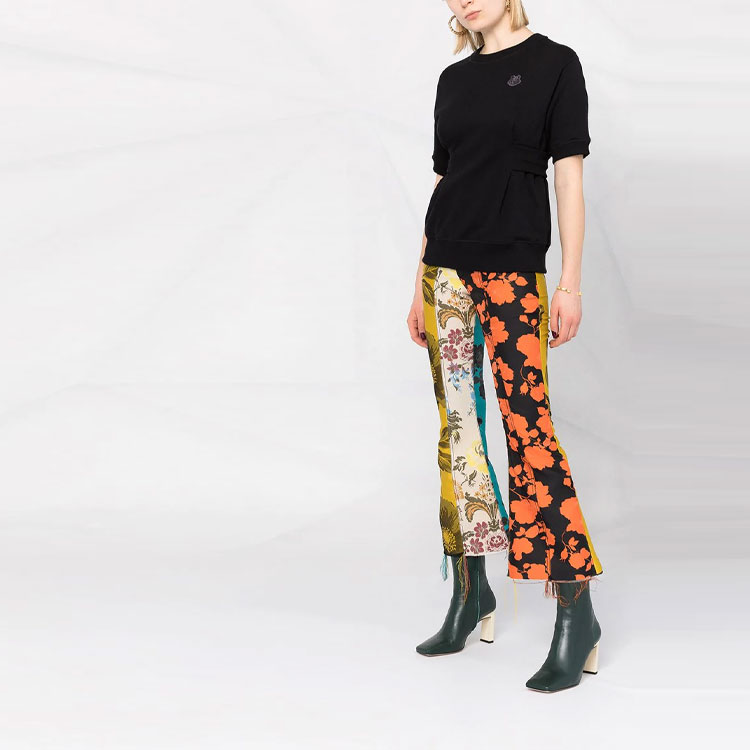 (Women) KENZO SS21 Black Crewneck T-Shirt with Tiger Patch FB52SW6154ML-99 圖 5