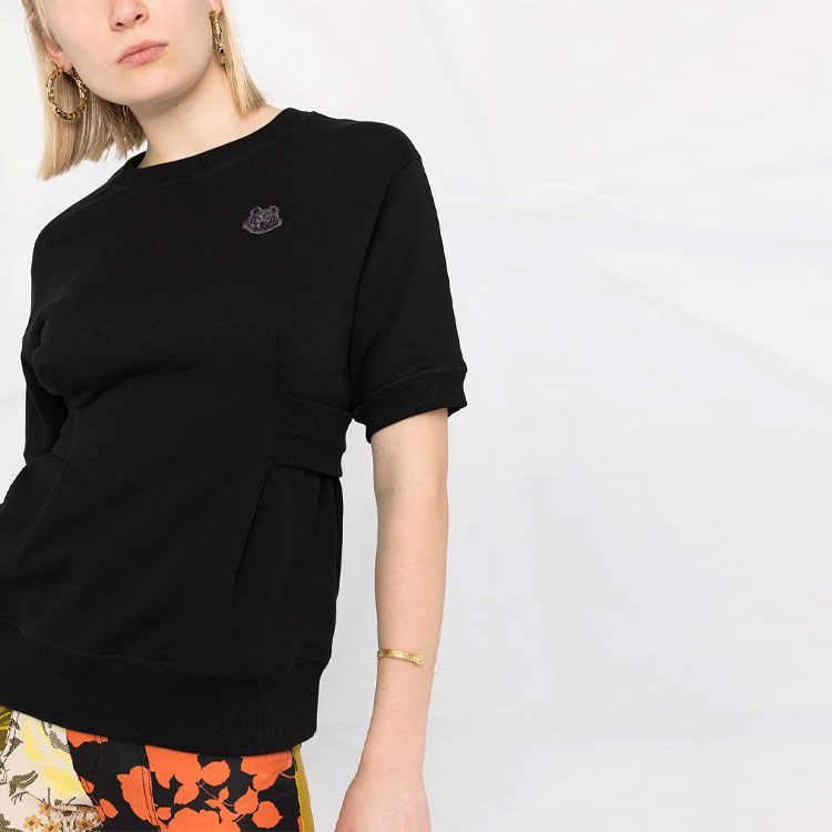 (Women) KENZO SS21 Black Crewneck T-Shirt with Tiger Patch FB52SW6154ML-99 圖 6