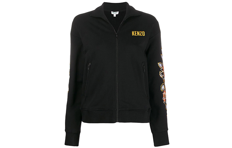 (Women) Kenzo SS21 Black Floral Embroidered Jacket F962BL756962-99