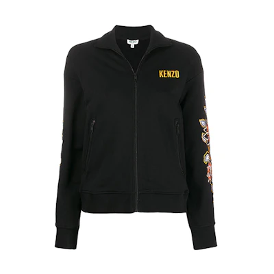 (Women) Kenzo SS21 Black Floral Embroidered Jacket F962BL756962-99