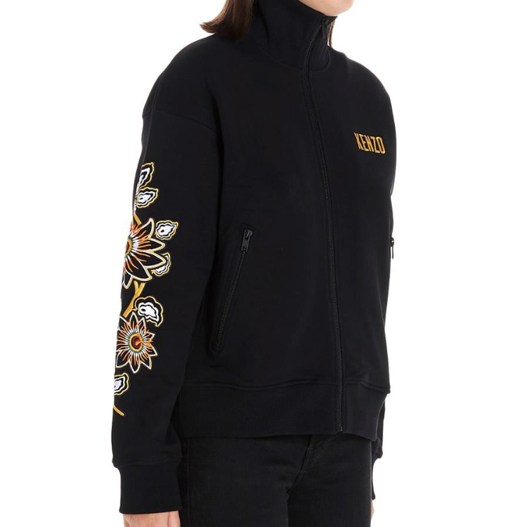Details for (W) Kenzo Jaket Hitam Bordir Bunga SS21 F962BL756962-99