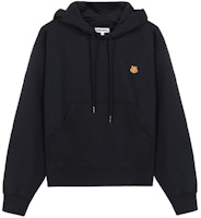 (Women) KENZO SS21 Black Loose Fit Hoodie with Tiger Embroidery. FB52SW7774ML-99 (Women) KENZO SS21 Black Loose Fit Hoodie with Tiger Embroidery. FB52SW7774ML-99