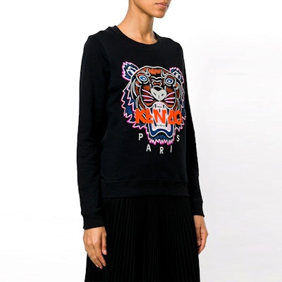 (W) KENZO SS21 黑色虎頭標誌設計長袖衛衣 F762SW7054XP-99 Purchase (W) KENZO SS21 黑色虎頭標誌設計長袖衛衣 F762SW7054XP-99