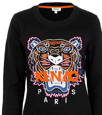 (W) KENZO SS21 黑色虎頭標誌設計長袖衛衣 F762SW7054XP-99 Sizing (W) KENZO SS21 黑色虎頭標誌設計長袖衛衣 F762SW7054XP-99