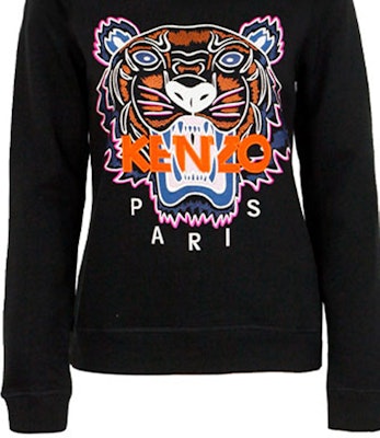 (W) KENZO SS21 黑色虎頭標誌設計長袖衛衣 F762SW7054XP-99 Cheap (W) KENZO SS21 黑色虎頭標誌設計長袖衛衣 F762SW7054XP-99