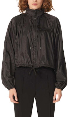 (Women) KENZO SS21 Black Short Jacket with Stand Collar. FA52BL101566-99 Shop (Women) KENZO SS21 Black Short Jacket with Stand Collar. FA52BL101566-99