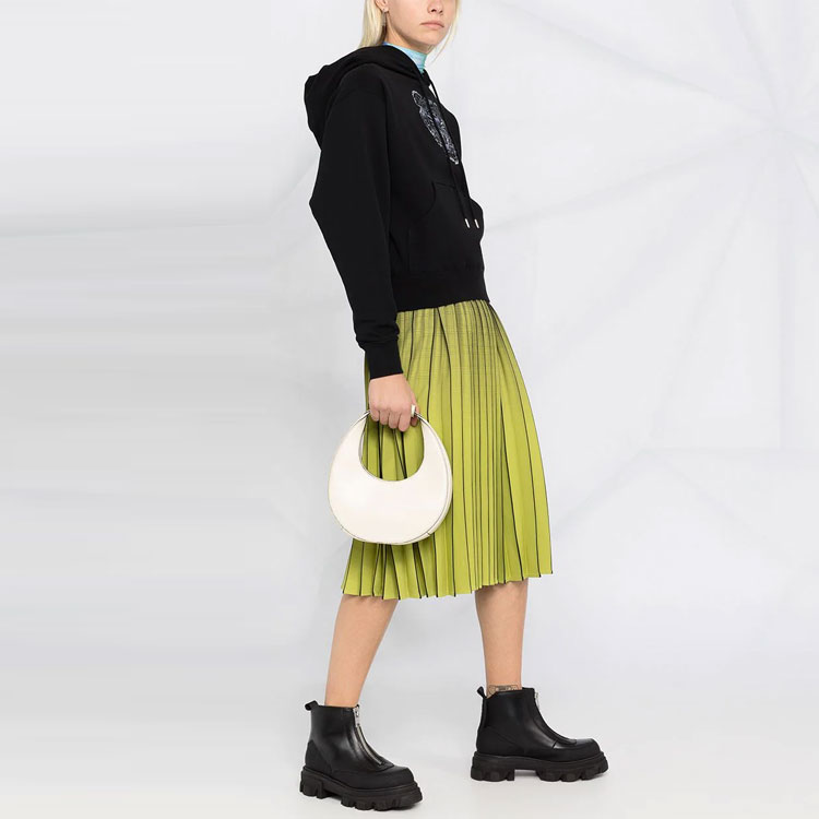 Sizing (W) KENZO SS21 黑色虎頭刺繡長袖連帽衫。 FB52SW7824XG-99