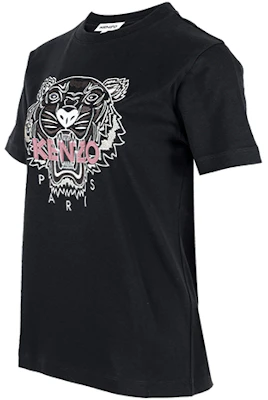 (Women) KENZO SS21 Black Tiger Embroidered Short Sleeve T-Shirt 2TS9124YE-99 Shop (Women) KENZO SS21 Black Tiger Embroidered Short Sleeve T-Shirt 2TS9124YE-99
