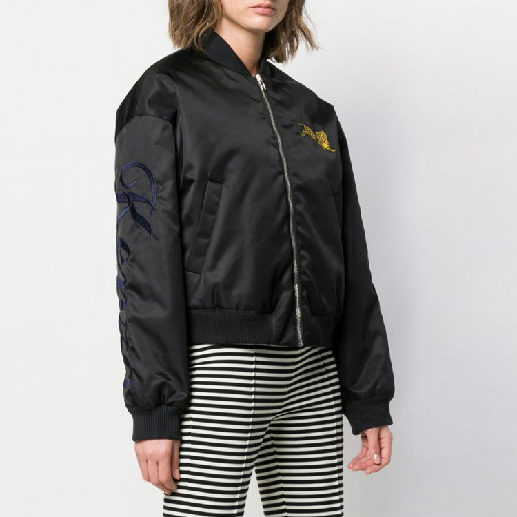 Purchase (Women) KENZO SS21 Embroidered Tiger Zip Jacket Black F952BL0895AG-99