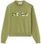 Buy (Women) KENZO SS21 Logo Crew Neck Pullover Knit - Dark Green FB52PU5413LA-49