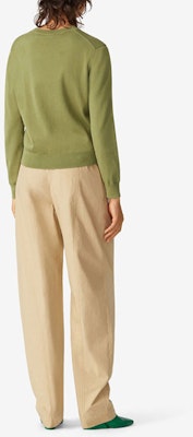 (Women) KENZO SS21 Logo Crew Neck Pullover Knit - Dark Green FB52PU5413LA-49 Shop (Women) KENZO SS21 Logo Crew Neck Pullover Knit - Dark Green FB52PU5413LA-49